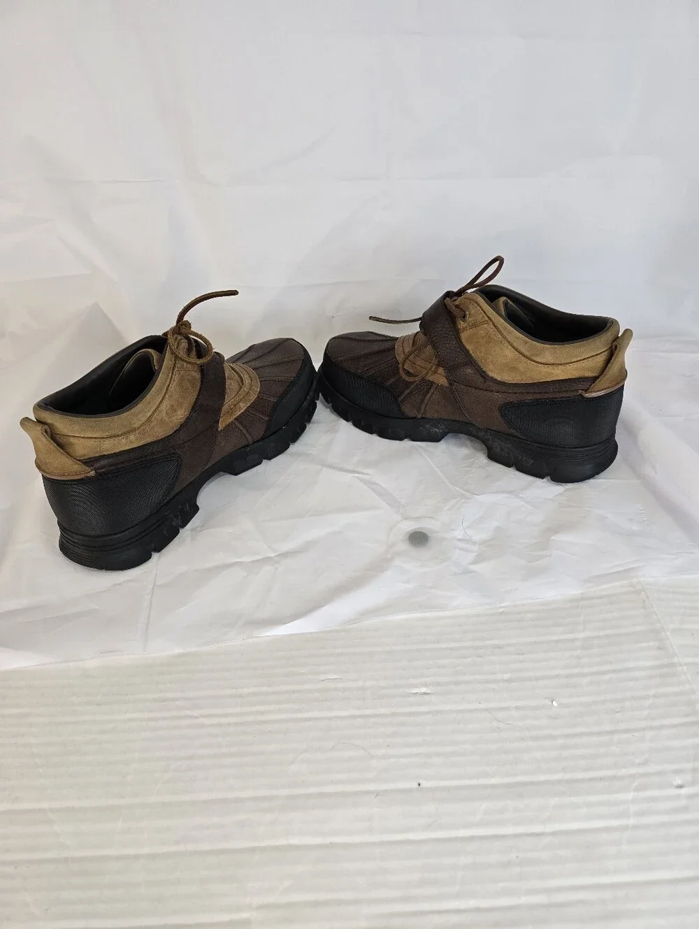 Polo Ralph Lauren Dover III Boots Leather Tan Brown Duck Boots Men's 10.5